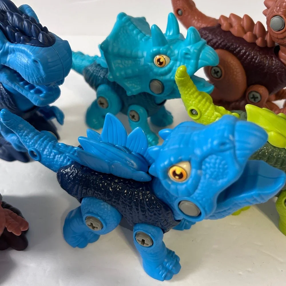 Take Apart Dinosaur Toys for Kids STEM Learning Building Set of 6 T-Rex Multi